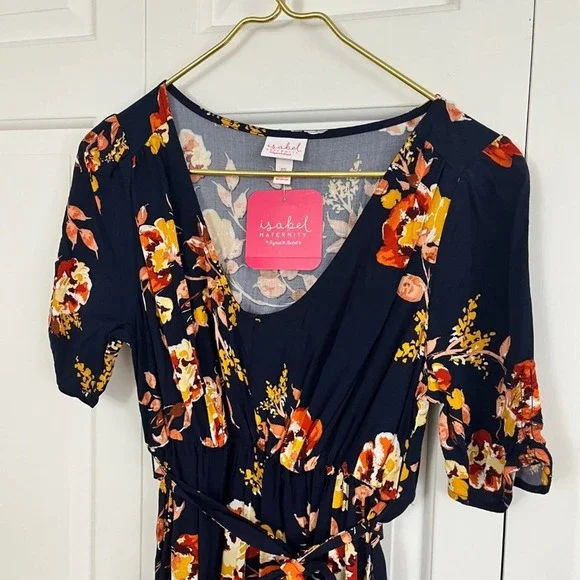 NEW Isabel Maternity Floral Knee-length Dress - Picture 2 of 7